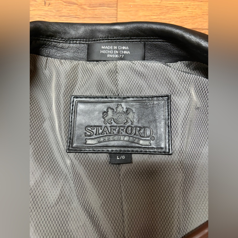 Stafford Black Leather Jacket - Picture 7 of 10